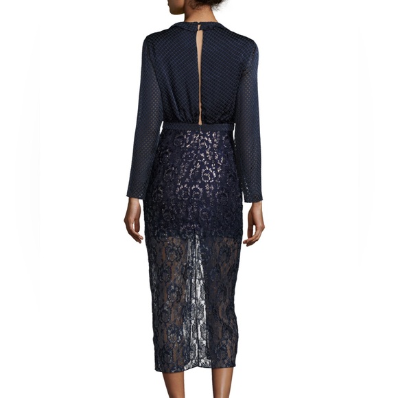 SALONI Yana Dress in Navy Sz 8 - NWT. - Picture 2 of 7